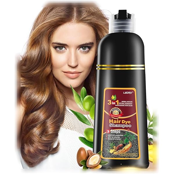 Amazon.com : Natural Chestnut Brown Hair Dye Shampoo 3 in 1